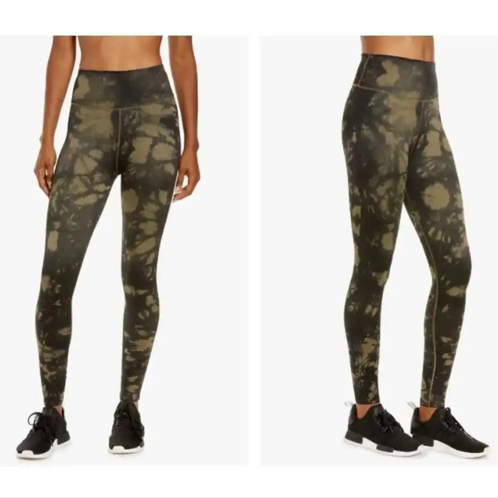Good American Tie Dye Seamless Leggings in Agave Size 1/2